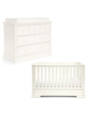 Oxford 2 Piece Cotbed Set with Dresser Changer